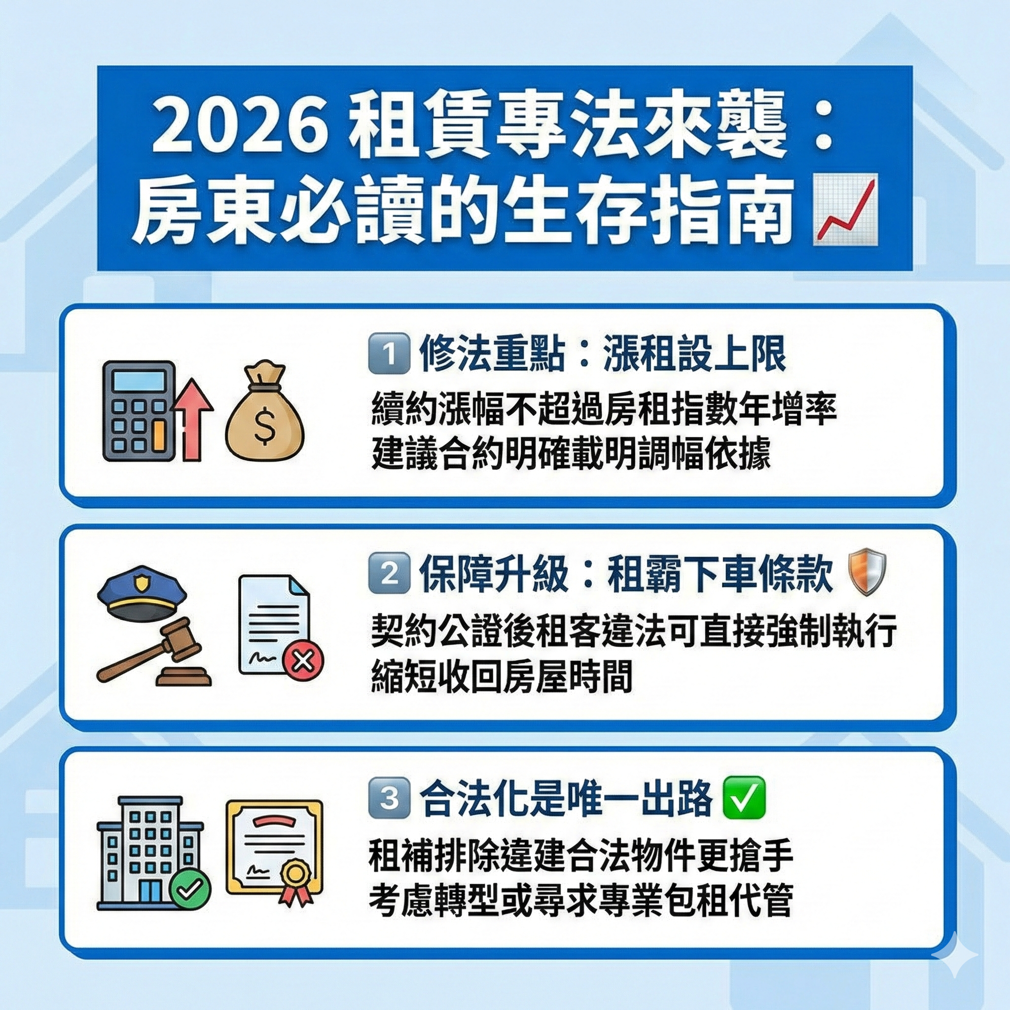 2026 租賃專法來襲：房東必讀的生存指南
